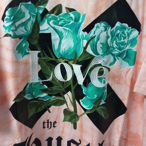 GOAT TEE Floral Graphic Tee with Love Embroidery NWT Multiple Sizes Available